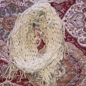 white sparkly infinity scarf